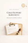 Child Support Agreement with Guide
