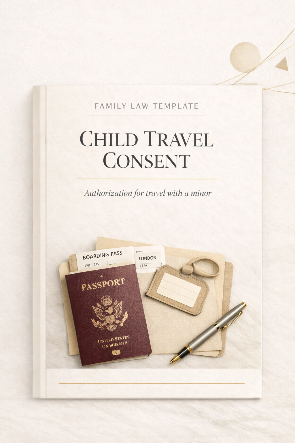Child Travel Consent with Guide