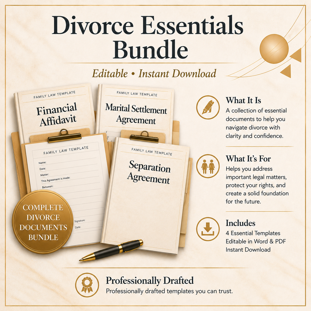 Divorce Essentials Bundle with Guide